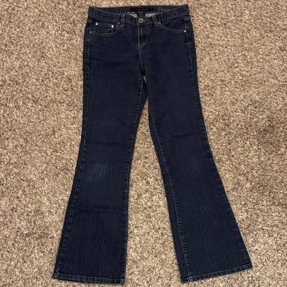 Calvin Klein Jeans Women's Dark Blue Flare Jeans